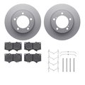 Dynamic Friction Co 4212-76008, Geospec Rotors with Heavy Duty Brake Pads includes Hardware, Silver 4212-76008